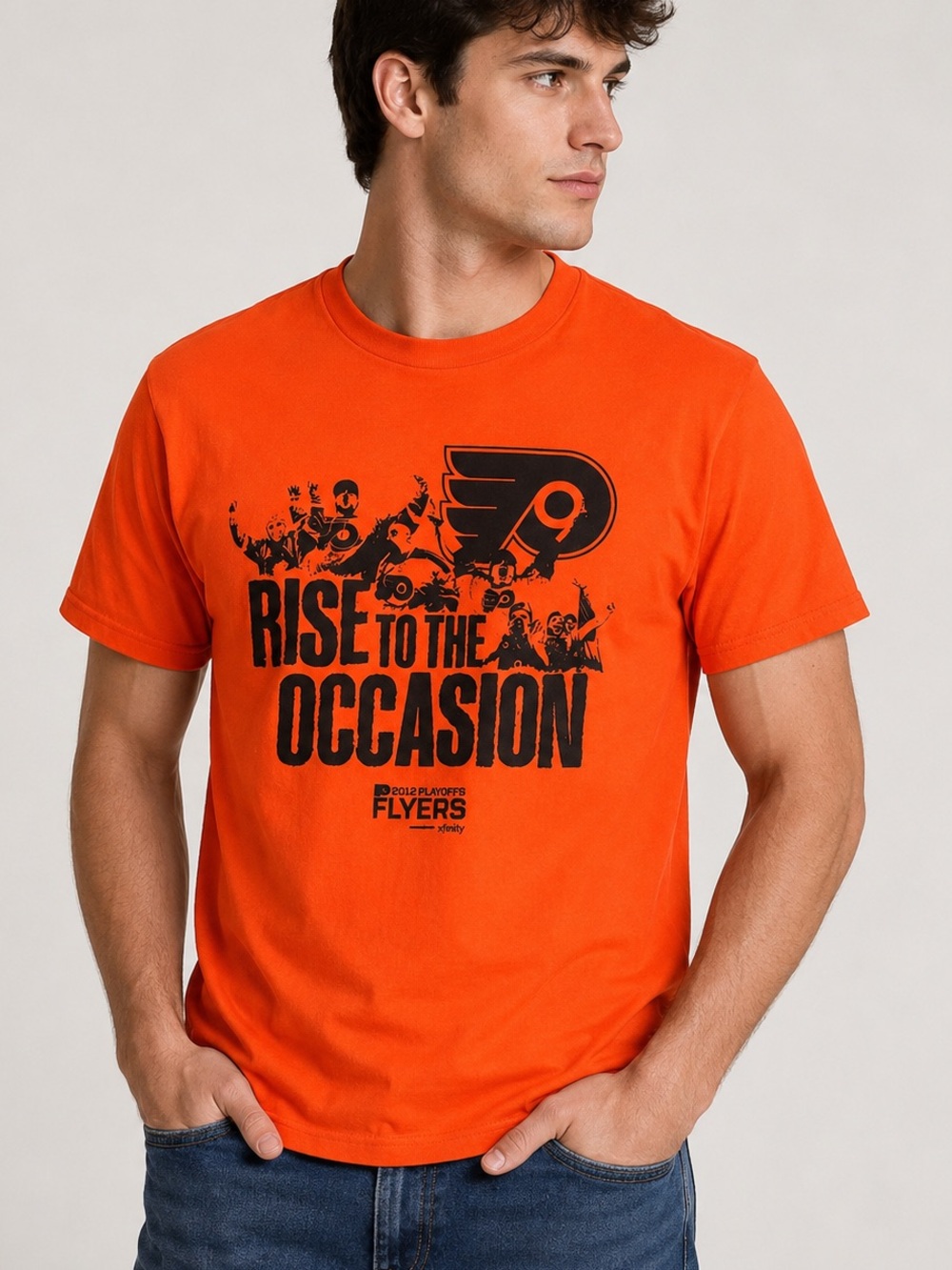 2012 Philadelphia Flyers Rise to the Occasion Playoffs T-Shirt XL New NHL
